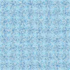 Snowflakes painted chaotically. Frosty pattern. Seamless texture.
