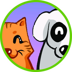 cat and dog patch for vaccination and neutering campaigns