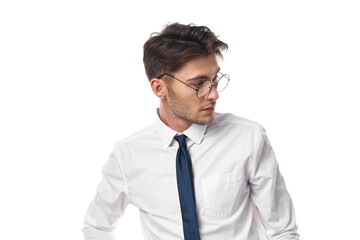 a person professional work finance deadline light background