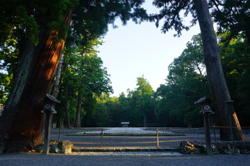 Obraz premium 伊勢神宮 外宮 古殿地