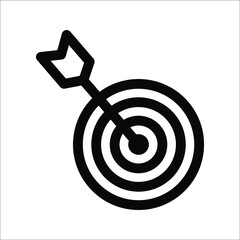 Target marketing icon single icon graphic design vector illustration