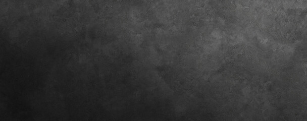 Black wall texture pattern rough background. Old black grunge background. Dark wallpaper copy space for design. High resolution texture banner wallpaper