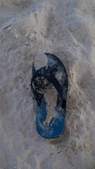 footprint on the sand
