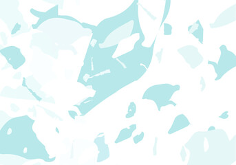 Terrazzo modern abstract template. Blue texture