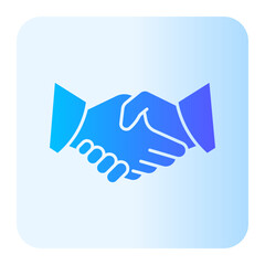 Handshake Gesture gradient icon