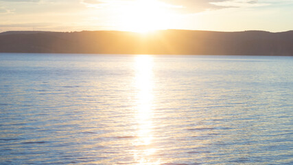 sunset over the sea
