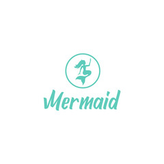 mermaid logo vector design. logo template