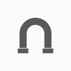 pipe icon, plumbing vector, water pipe illustration