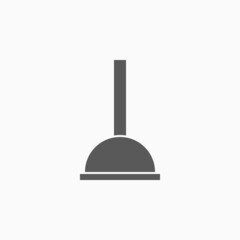 plunger icon, bathroom vector, toilet illustration