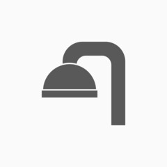 shower icon, ceiling shower vector