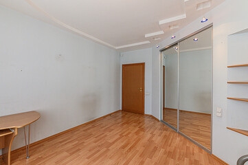 Russia, Moscow- May 04, 2020: interior room apartment modern bright cozy atmosphere. general cleaning, home decoration, preparation of house for sale. expensive luxury design