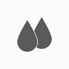 water drop icon, water vector