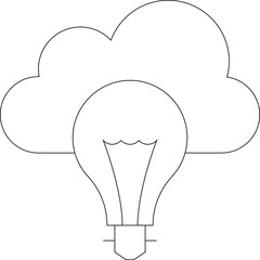 cloud service icon               database   and network