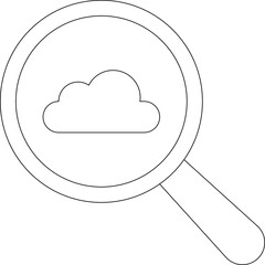 cloud service icon               database  and network