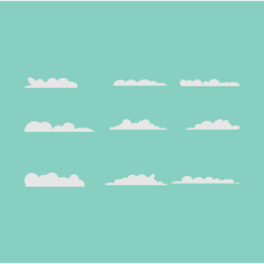 Cloud template vector icon illustration design