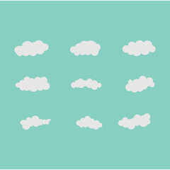 Cloud template vector icon illustration design