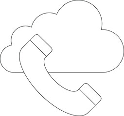 cloud service icon               database and network
