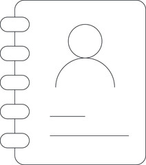 email icon               phone book  and notepad