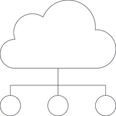 data science icon               cloud network and cloud data