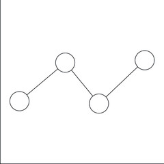 data science icon               line graph and line