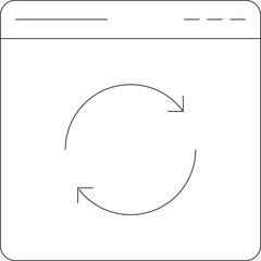 Fototapeta premium data science icon browser and internet