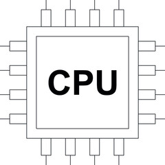 data science icon               cpu and chip