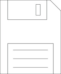 computer hardware icon               floppy disk and save file