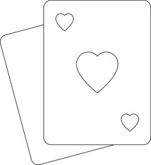 entertainment icon               playing cards and poker cards