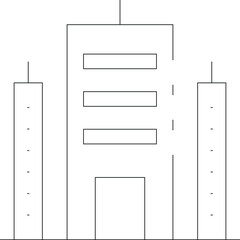 building place icon            empire and building