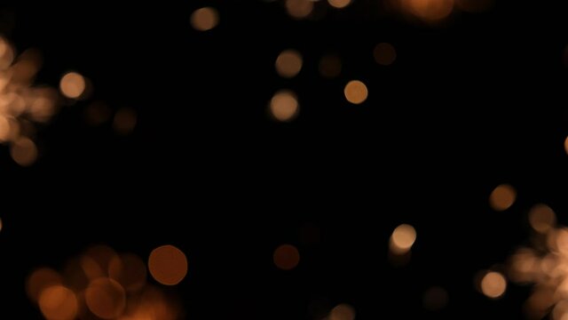 Frame of defocused firework sparklers bokeh