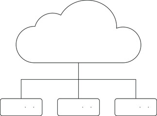 big data icon         cloud computing and web development