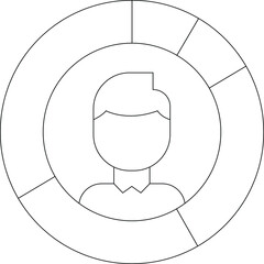 big data icon         pie chart and statistics