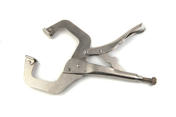 Clamp plier isolated on white background