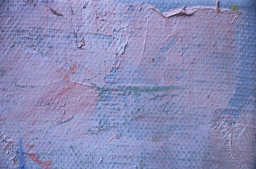 Texture painting. Abstract art background. Painting knife technique with acrylic  on canvas. Rough brushstrokes of paint.