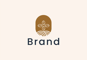 coffee shop logo icon. Barista equipment linear logo. Outline symbol for cafe, bar, shop
