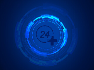 3d illustration 24H service