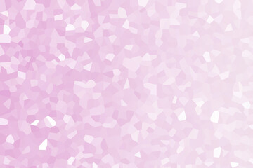 Delicate, soft, blurred mosaic crystal geometric shape texture background gradient pastel rose pink magenta white color.