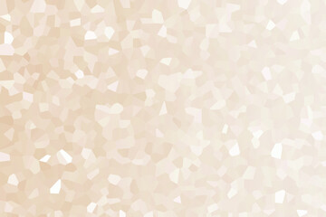 Delicate, soft, blurred mosaic crystal geometric shape texture background gradient pastel beige yellow white color.