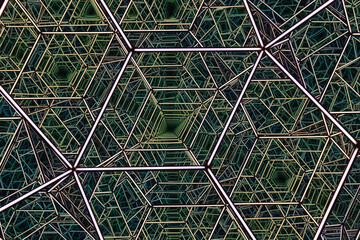 Lights, mirrors, and infinite line patterns