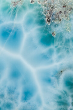Pectolite Mineral Patterns, close up