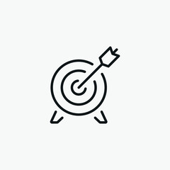 Target Arrow Goal vector icon