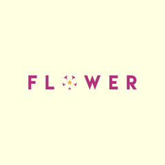 Flower. Logo template.