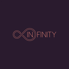 Infinity. Logo template.