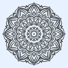 abstract mandala art circular motif design round traditional ornament for web or print vector element