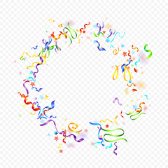 ribbon spiral confetti carnival color shine gift