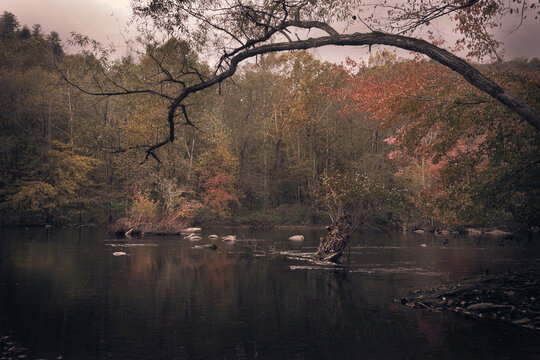 Walking Quietly On The Waters Edge And Taking It All In, This Scene Is As Quiet And Calm As It Gets As The Cloudy Day Gives It's Last Light.