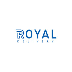 Royal delivery. Logo template.