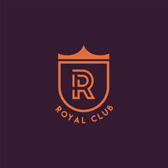 Royal club. Logo template.