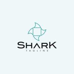 Shark. Logo template.