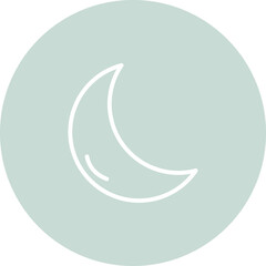 Moon Vector Icon That Can Easily Modified Or Edit

